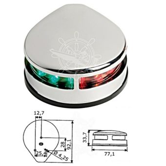 Osculati - Φανάρι Πορείας Δίχρωμο Inox LED