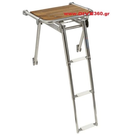 Osculati - Πλατφόρμα με Συρταρωτή Σκάλα 3 Σκαλιά 39x45cm