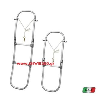 Trem - Σκάλα Αλουμινίου για Μικρά Φουσκωτά, Αναδιπλούμενη (3 ή 4 σκαλοπάτια)