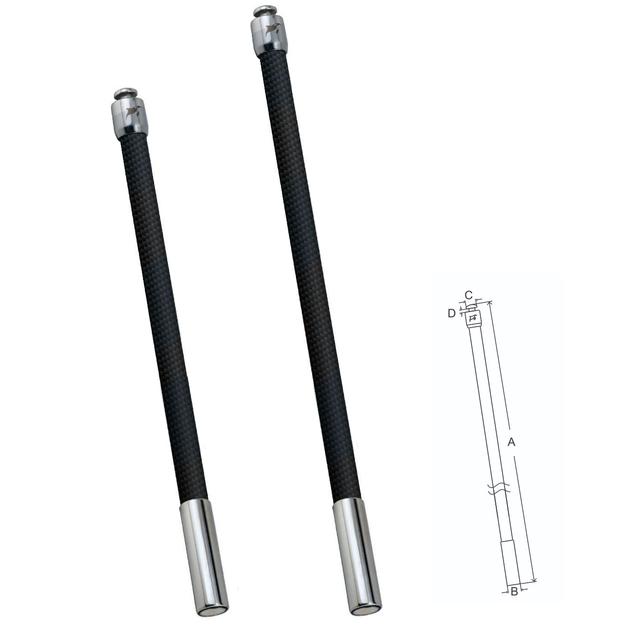 MarineTown - Αντηρίδα Carbon για Σύστημα Σκίασης (2 μεγέθη)1