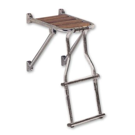 Trem - Πασαρέλα Inox με Αναδιπλούμενη Σκάλα Με Inox Σκαλοπάτια