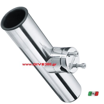 Trem - Καλαμοθήκη Inox Για Ρέλι Ρυθμιζόμενη Για Ρέλι