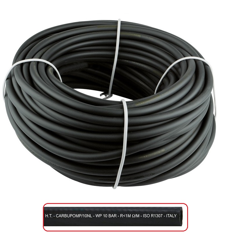 HosesTechnology - Ενισχυμένο Αντιστατικό Λάστιχο Βενζίνης Ø7mm (10Βar)