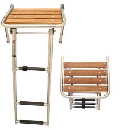 Metalform - Πλατφόρμα Teak με Πτυσσόμενη Σκάλα 39 x 45cm