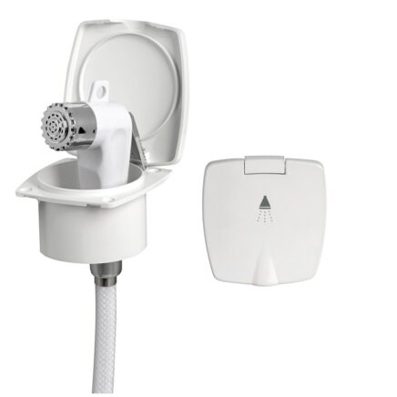 Osculati - Ντουζιέρα New Edge Λευκό Καπάκι με Λάστιχο 2.5mt