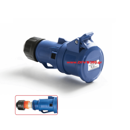 Osculati - Πρίζα Ντόκου Τριπολική Θηλυκή με Κάλυμμα 16Α