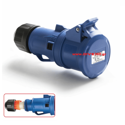 Osculati - Πρίζα Ντόκου Τριπολική Θηλυκή με Κάλυμμα 32Α