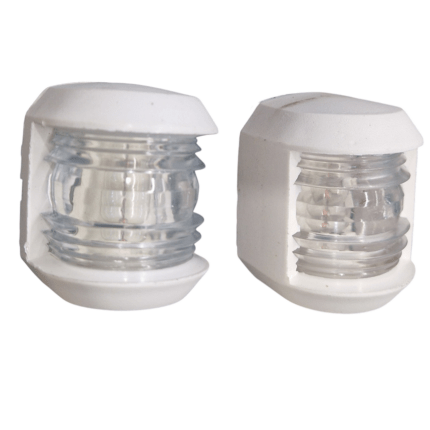 Mini Πλευρικά Φανάρια Ναυσιπλοϊας Λευκά (κατάργηση κωδικού)