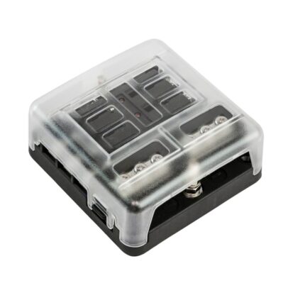 YIS - Ασφαλειοθήκη Αδιάβροχη 6 Θέσεων με Ένδειξη LED & Αρνητική Μπάρα