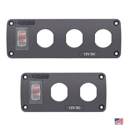 Blue Sea - Πάνελ 12Volt με Ασφαλειοδιακόπτη USA (για μπρίζες, USB και Ψηφιακά Όργανα)