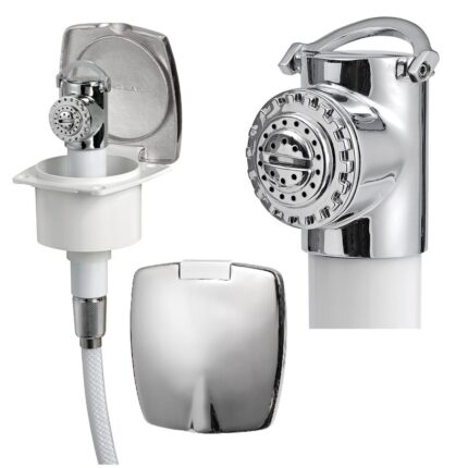 Osculati - Ντουζιέρα New Edge Πατητή με Inox Καπάκι